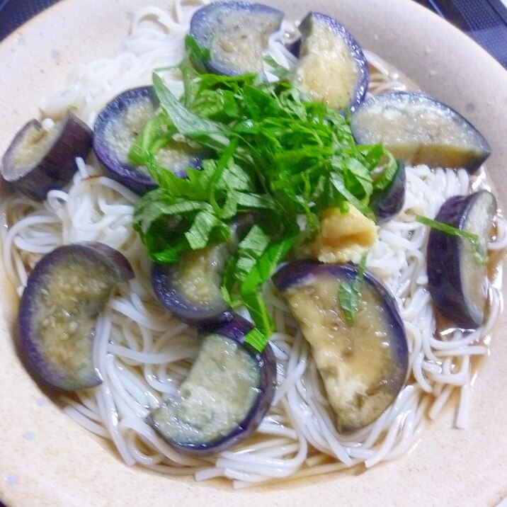 ☆茄子の焼きびたしそうめん☆